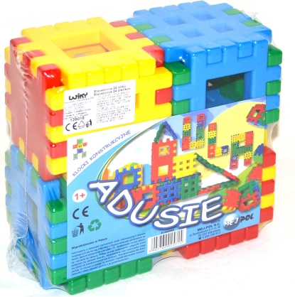 Set de construcție din plastic, 24 piese