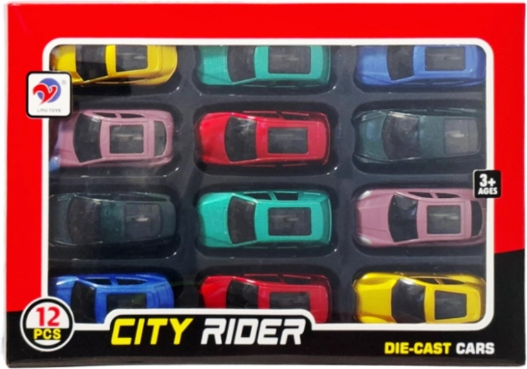Mașini metalice – set 12 buc.