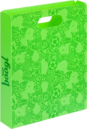 Mapă din plastic Baagl pentru caiete școlare – fotbal