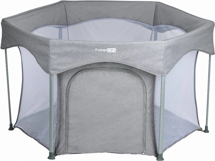 Țarc pentru copii FreeON Hexagon Quick Folding, gri