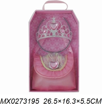 Set de modă pentru micuța prințesă – coroniță și poșetă