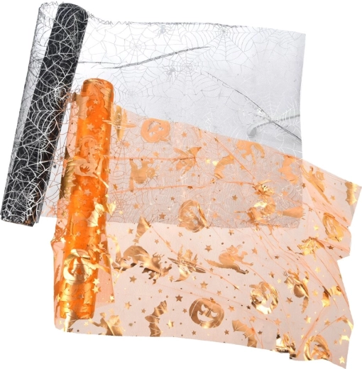 Organza decorativă Halloween 350 cm (mix 2 modele)