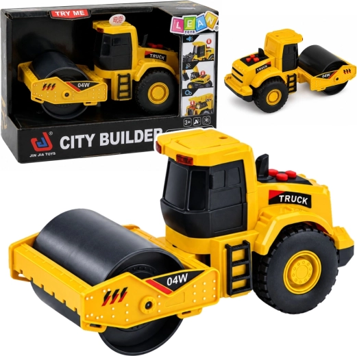 Cilindru compactor rutier de construcții cu lumini și sunete 16 cm (1:32) - 1 bucată