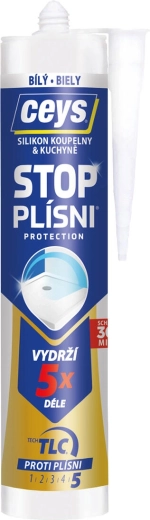Adeziv siliconic împotriva mucegaiului 280 ml alb CEYS
