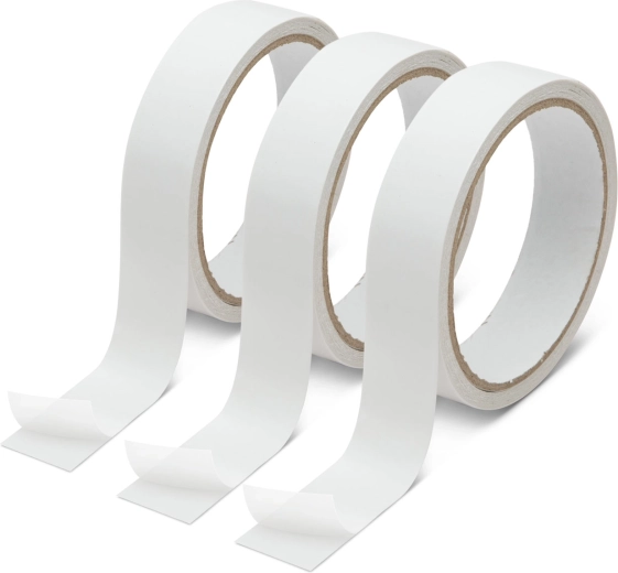Set de benzi adezive duble, 8 m × 24 mm, 3 bucăți