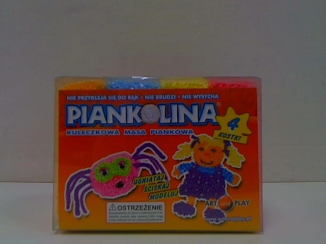 Piankolina plastilină de modelat cu bile, 4 culori, portocaliu