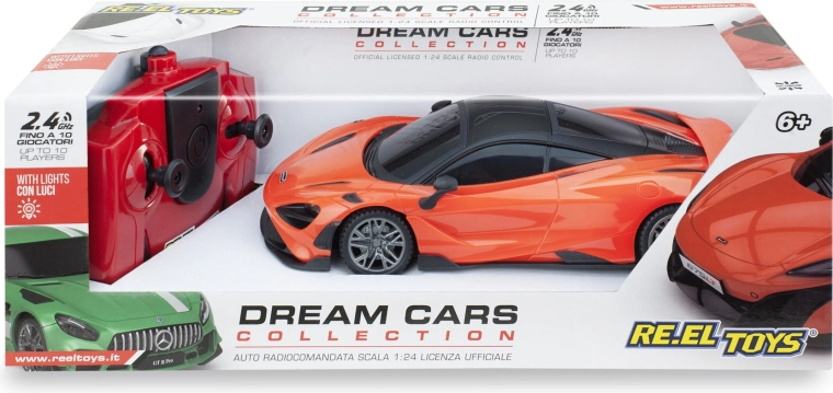 McLaren 765LT RC mașină sport cu telecomandă 1:24 portocalie 17 cm - 1 bucată