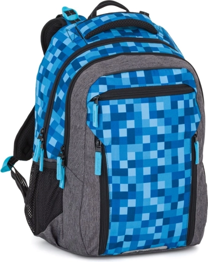 Bagmaster Porto 26 rucsac școlar cu motiv de cuburi