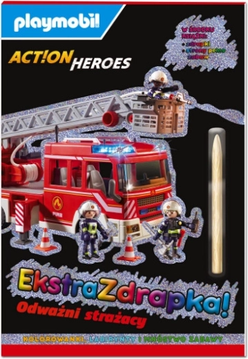Playmobil Action Heroes – Extra carte de zgâriat: Pompieri curajoși