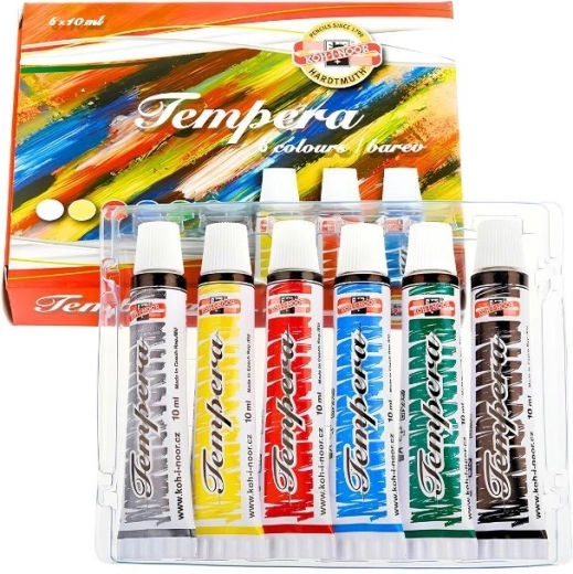 Vopsele tempera Koh-i-noor 6 buc 10 ml