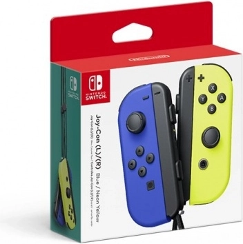 Controlere Nintendo Joy-Con albastre/galben neon