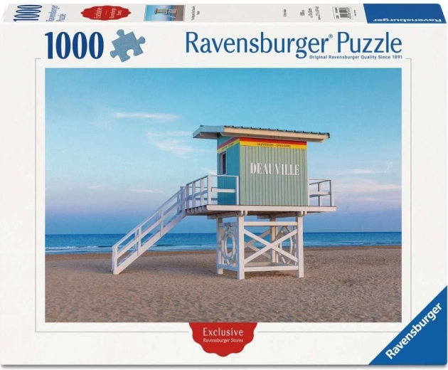 Puzzle Ravensburger Vedere asupra Deauville, Franța 1000 de piese