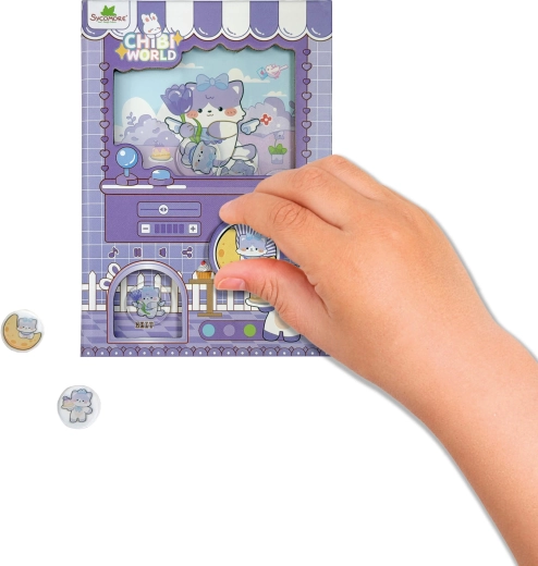 Chibi lumea gashapon caiet de notițe pisică - 1 bucată