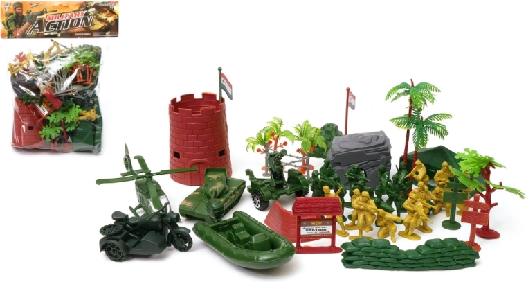 Set de soldăței din plastic în săculeț