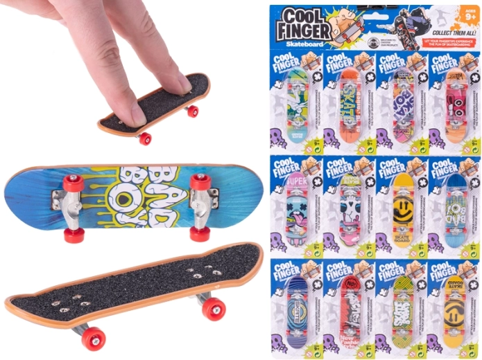 Skateboard deget metalic 9,5 cm