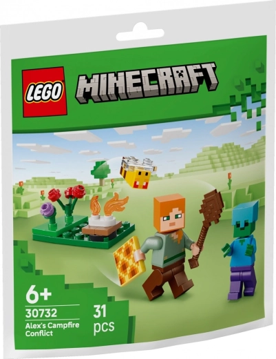 Lego Minecraft – Alex la focul de tabără