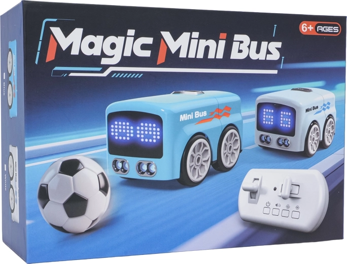 Autobuz mini RC cu mingea – alb