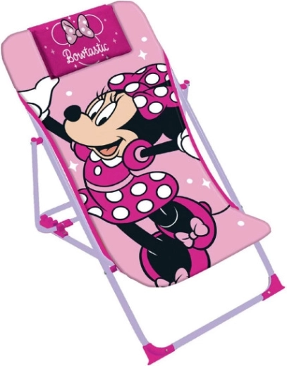 Șezlong pliabil Minnie Mouse pentru copii