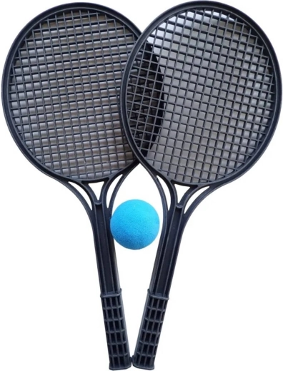 KUBIsport set de tenis soft cu 2 palete și minge din burete