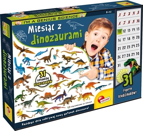Lisciani I'm a genius O lună cu dinozauri – set educativ pentru 31 de zile
