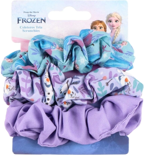 Set de elastice textile pentru păr Disney Frozen – Regatul de gheață (3 buc.)