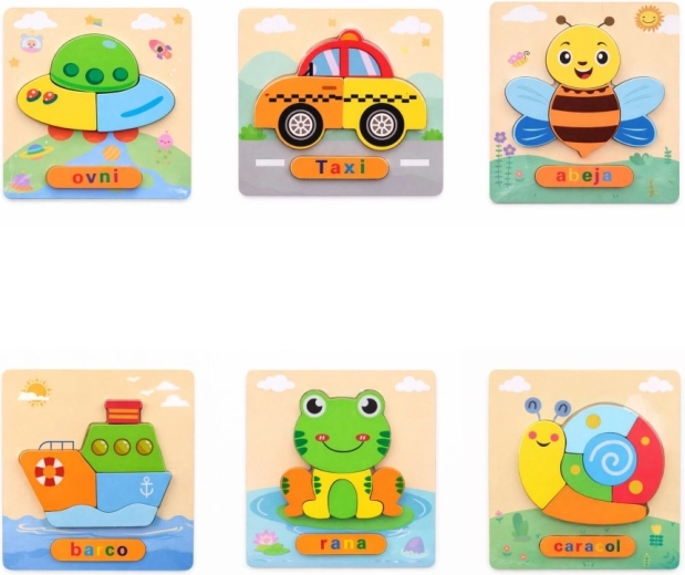 Puzzle din lemn 15 × 17,5 cm