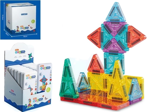 Set de construcție magnetic Mini Magnetic, 32 de piese