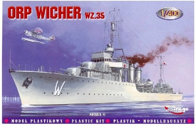 Mirage Hobby kit de model navă ORP Wicher 1:400