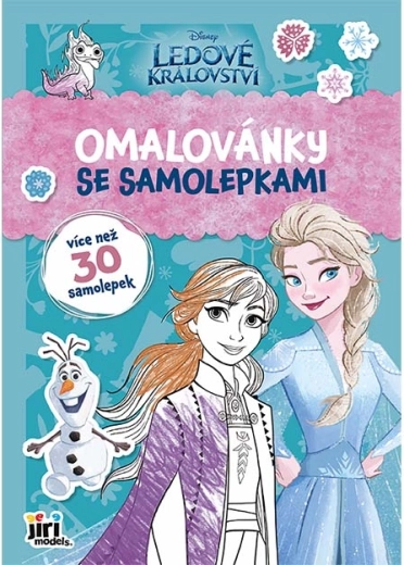 Caiet de colorat A4 cu autocolante Regatul de gheață