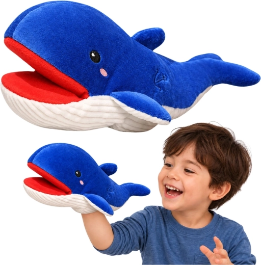 Păpușă de Pluș Balena Albastră 30 cm