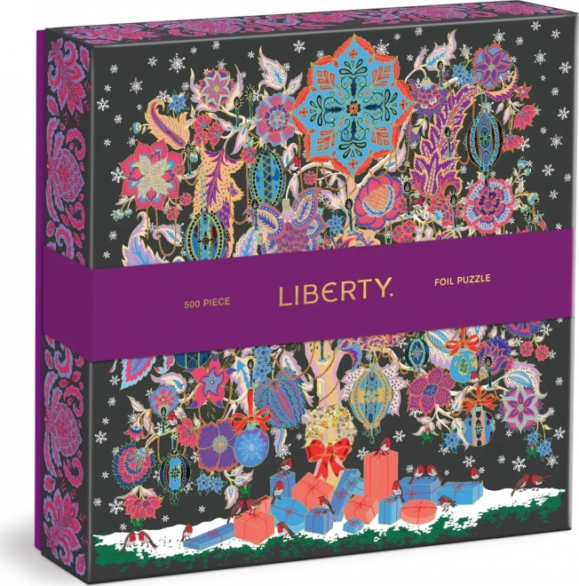 Puzzle pătrat Liberty: bradul vieții de Crăciun, 500 piese