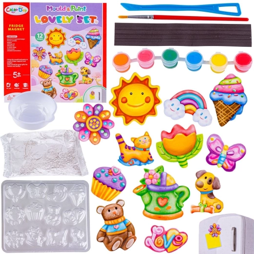 Set creativ pentru realizarea magneților din turnări DIY (motive dulci) - 1 bucată