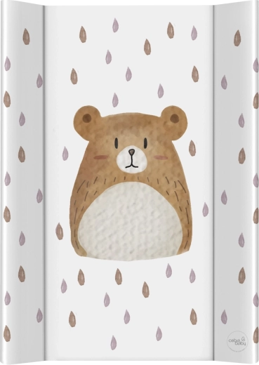 Ceba Baby saltea moale profilată pentru schimbat pe comodă Basic Bear Buddy 50 × 70 cm