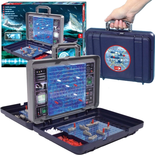 Joc de strategie pentru familie Nave în valiză BITWA MORSKA 5+