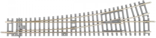 Macaz Piko stânga cu traverse de beton