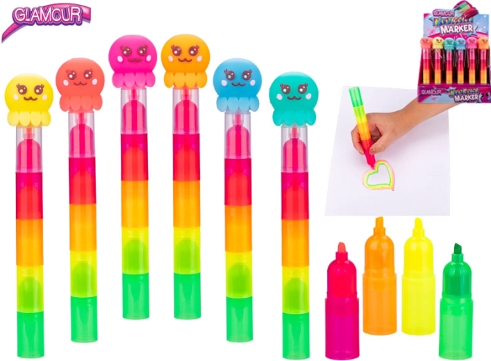 Glamour evidențiator caracatiță, în cinci culori