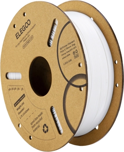 Filament ELEGOO PLA alb 1,75 mm