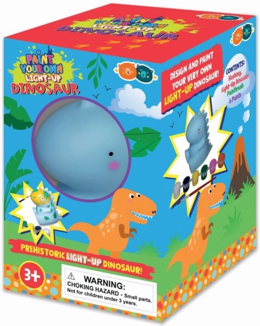 Dinozaur luminos de colorat