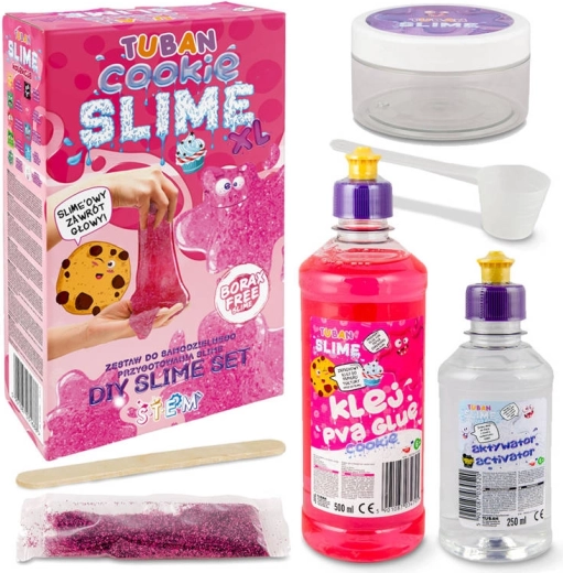Set mare Slime XL Biscuiți roz