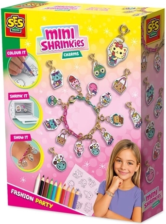 SES MiniShrinkies Petrecere de modă – set creativ pentru pandantive și brățară