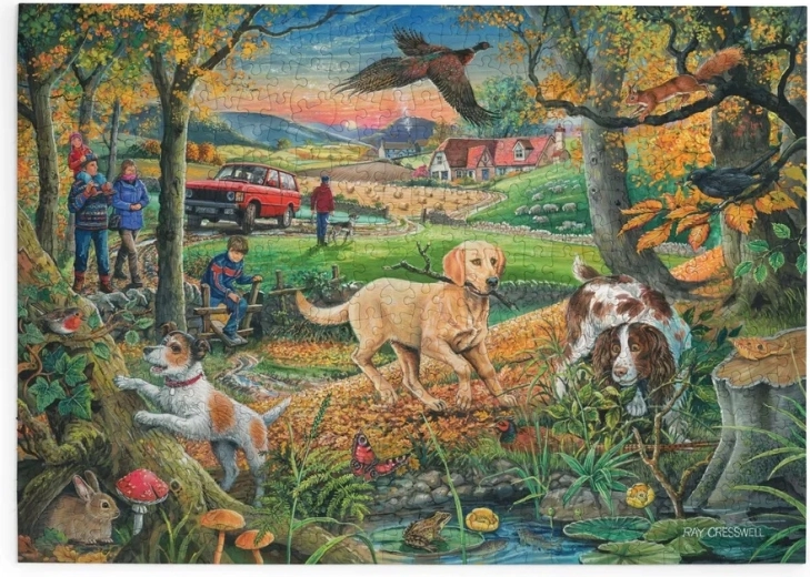 House of Puzzles Câini la vânătoare – puzzle cu 500 de piese mari