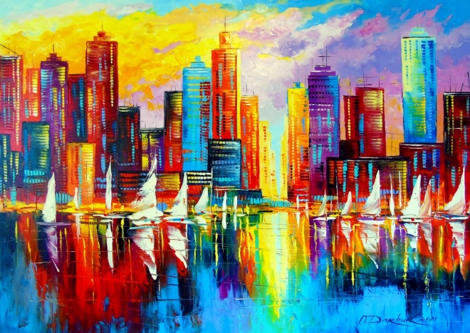 Puzzle Seară la New York 1000 piese