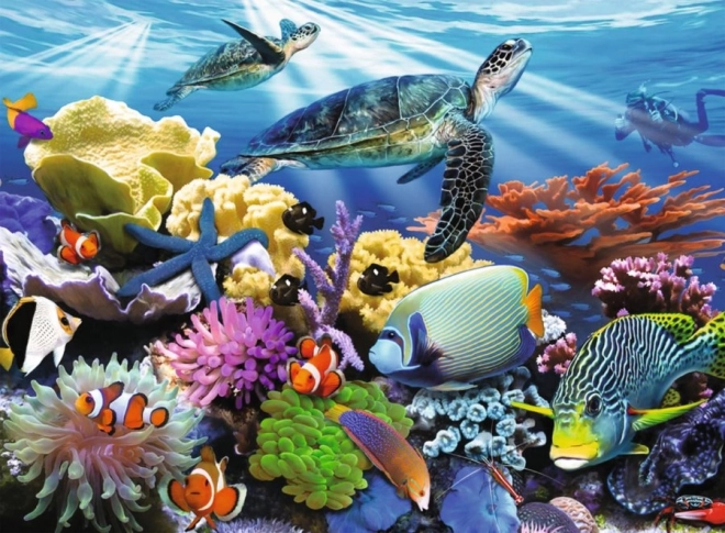 Puzzle Ravensburger Viata in ocean 200 piese