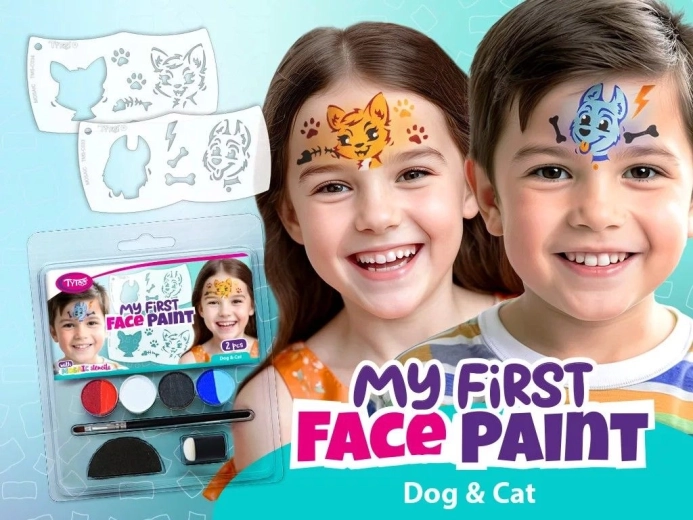 My First FacePaint pictură pe față câine și pisică