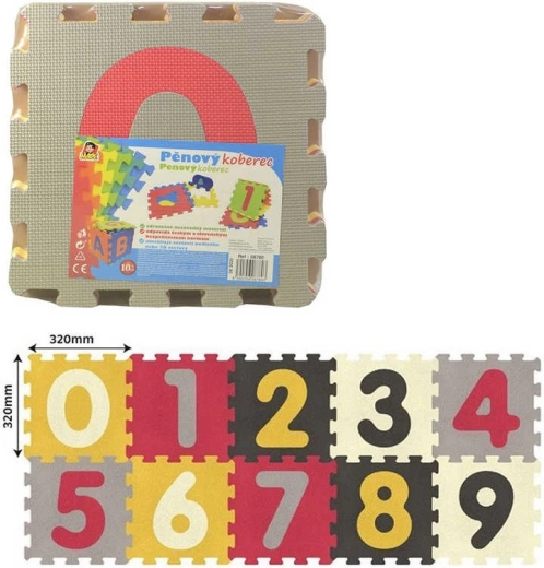 Puzzle moale din spumă cu cifre pentru copii – 10 piese