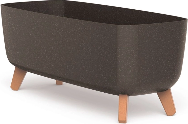 Ghiveci autoirigant cu picioare 58 cm ECO Wood cafea