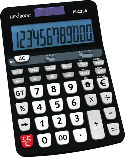 Calculator de birou multifuncțional Lexibook cu 12 cifre și afișaj iluminat