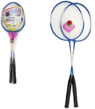set de badminton cu palete metalice în plasă – 3 culori
