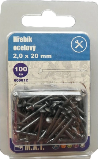 Cuie din oțel 16 × 2,0 mm (100 buc)