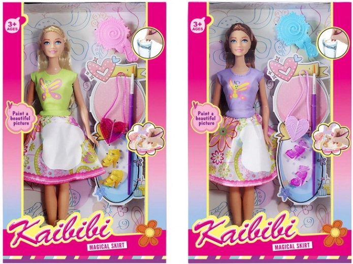 Păpușă cu pictură pe bază de apă 30 cm